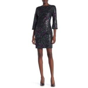 Trina Trina Turk Perforated Dress In Petunia Floral Print Size 6 $370